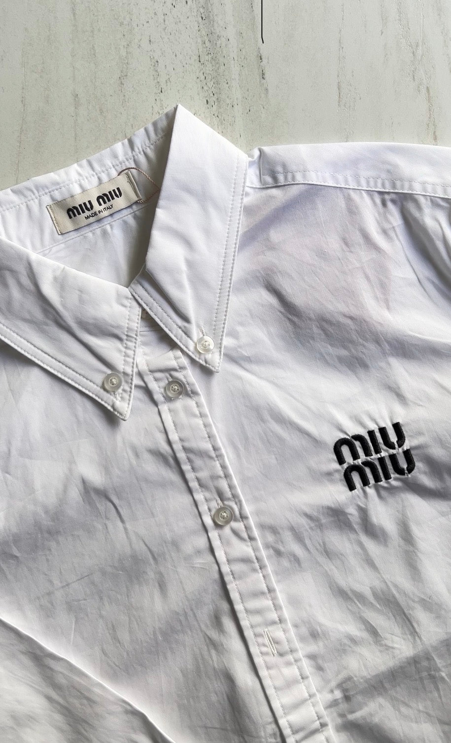 MIU MIU CAMISA CROPPED | DUPE