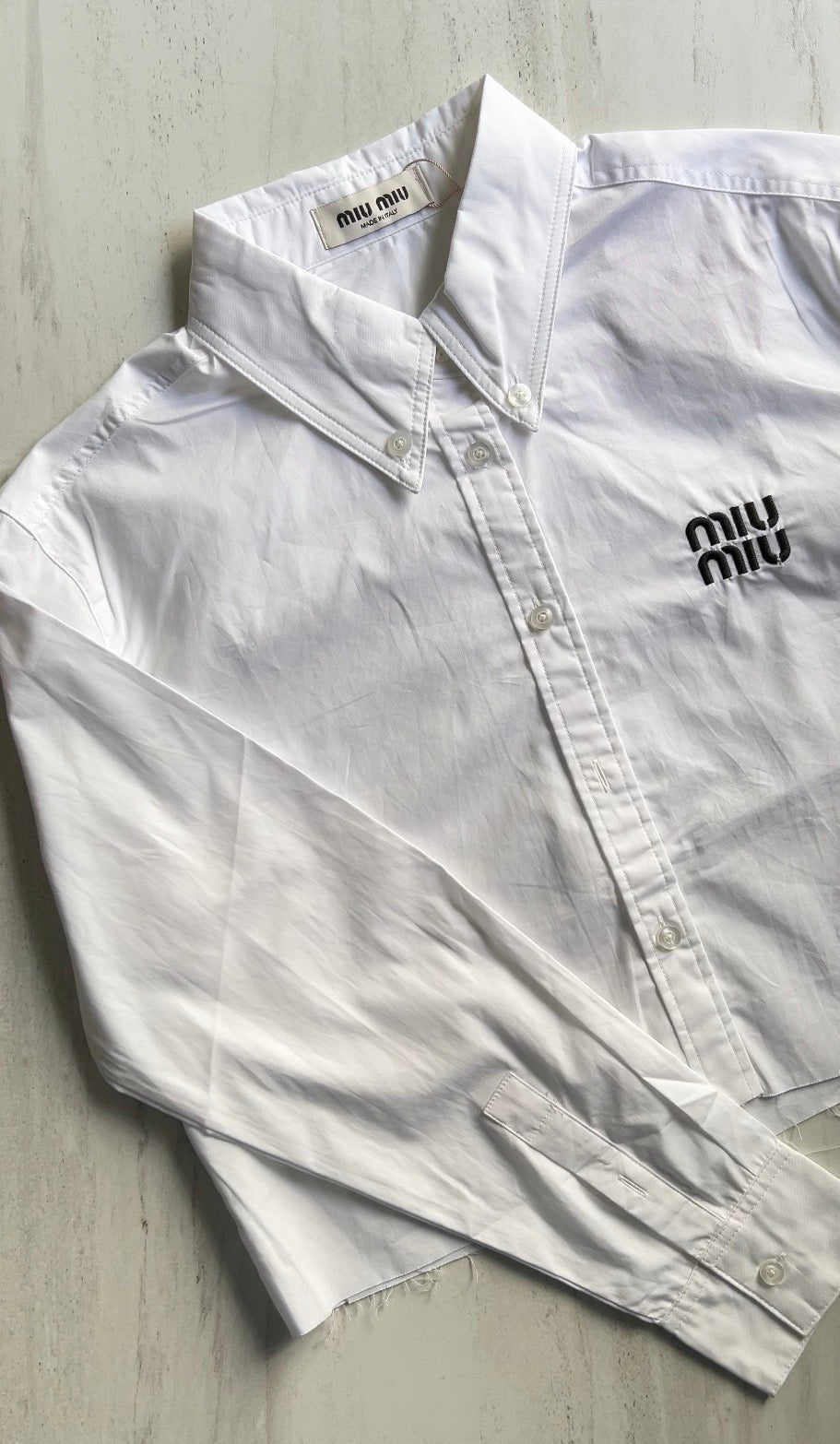 MIU MIU CAMISA CROPPED | DUPE